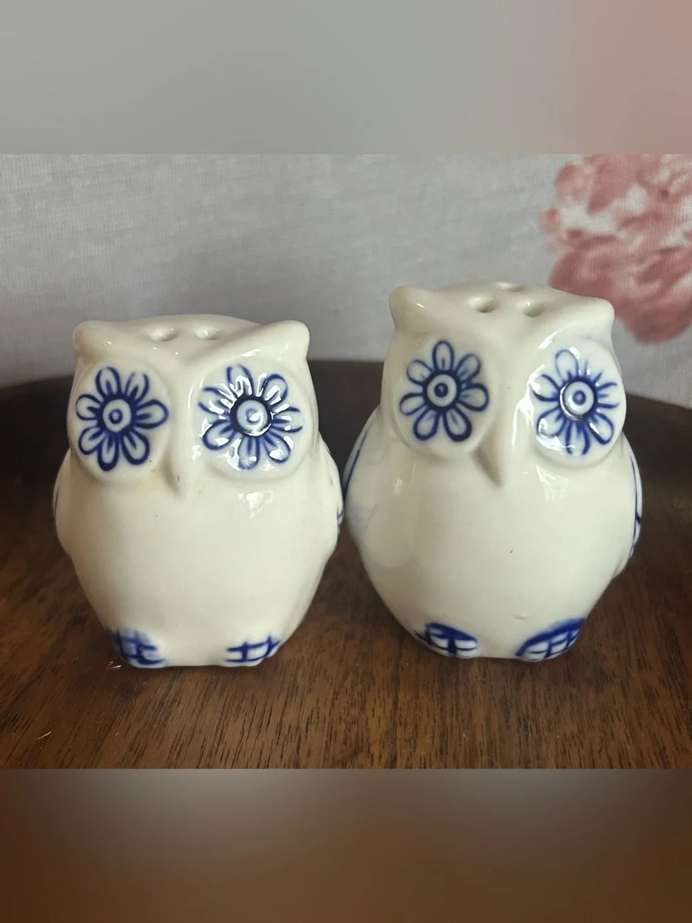 🐕3/20 Ceramic Owl Salt and Pepper Shaker Set